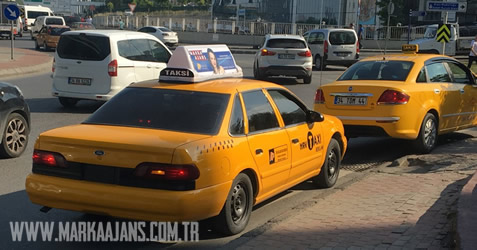 İstanbul Taksi Reklam Panosu